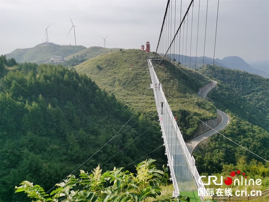 俯瞰百里荒玻璃天橋 攝影 艾濤
